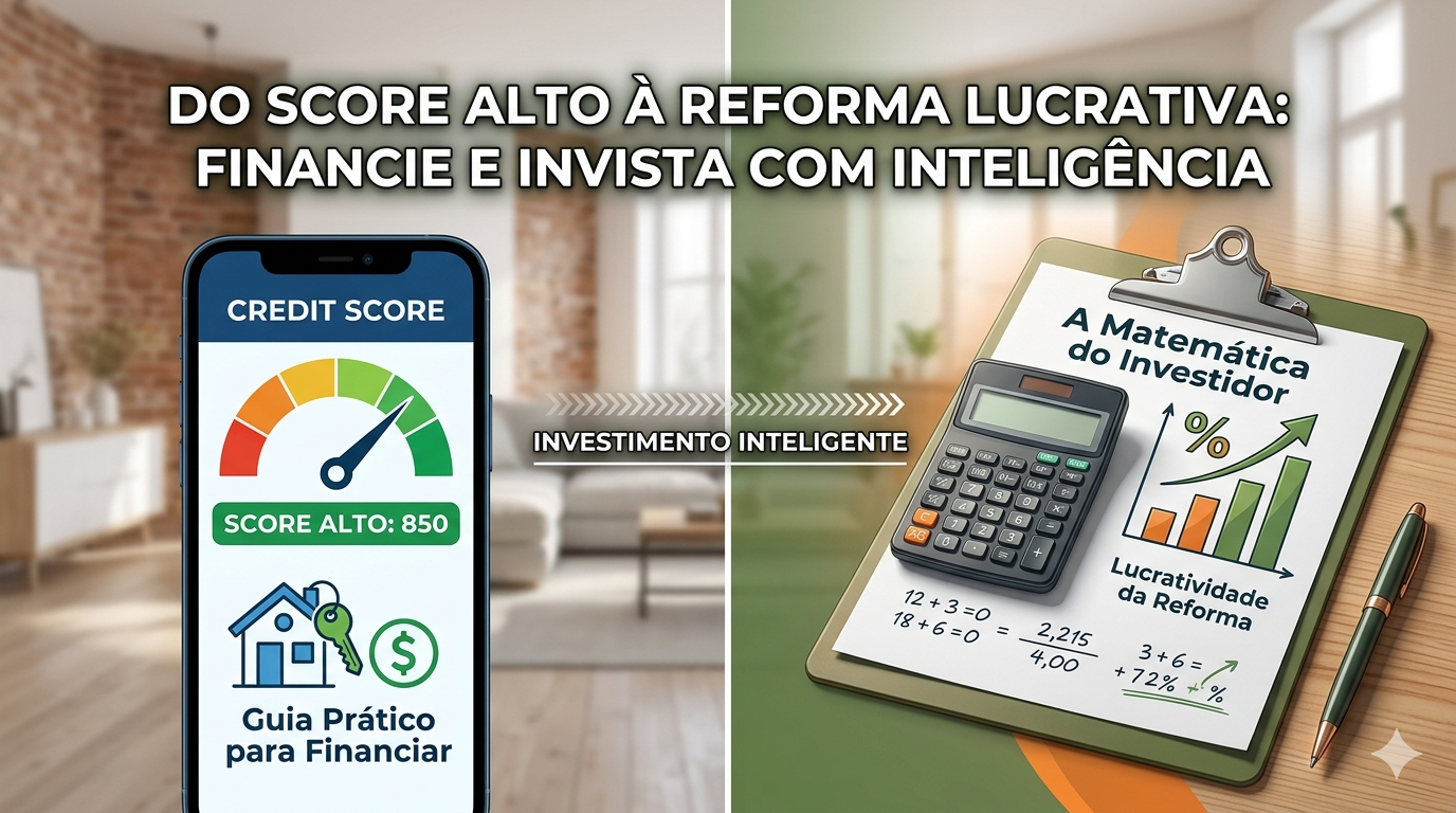 Do Score Alto à Casa Nova: O Guia Prático para Financiar sua Reforma sem Cair em Ciladas