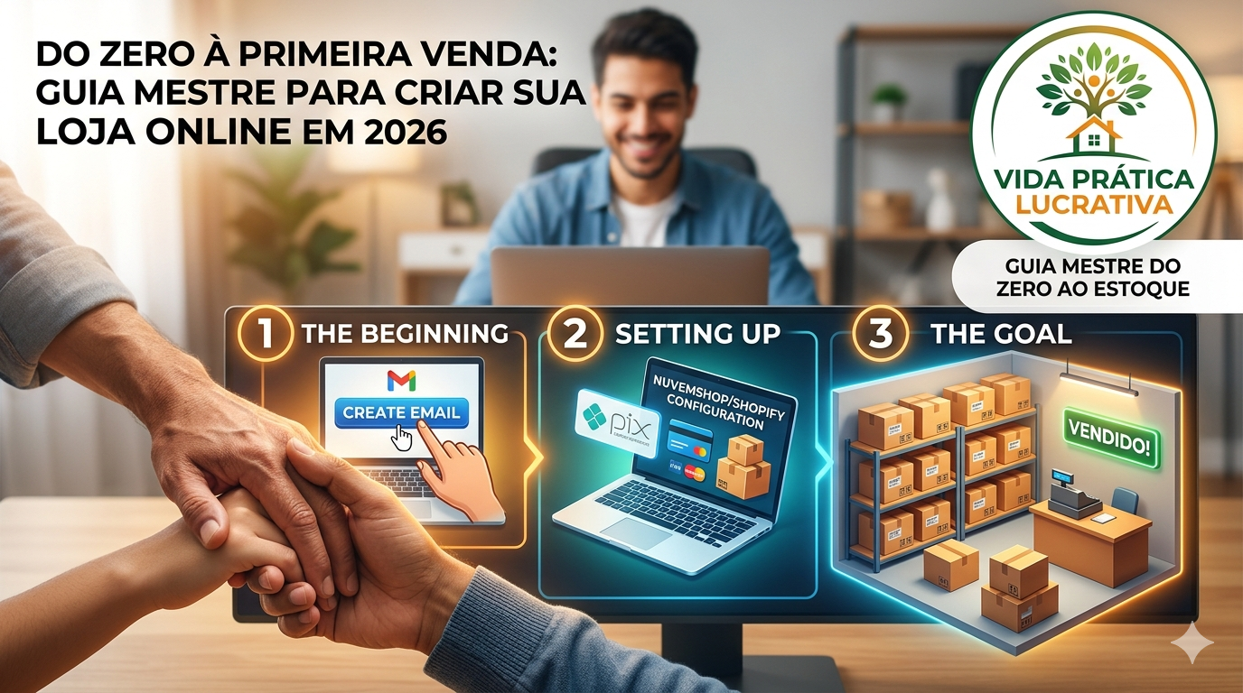 Título: Do Zero ao Estoque: O Passo a Passo Definitivo para Criar sua Loja Online em 2026